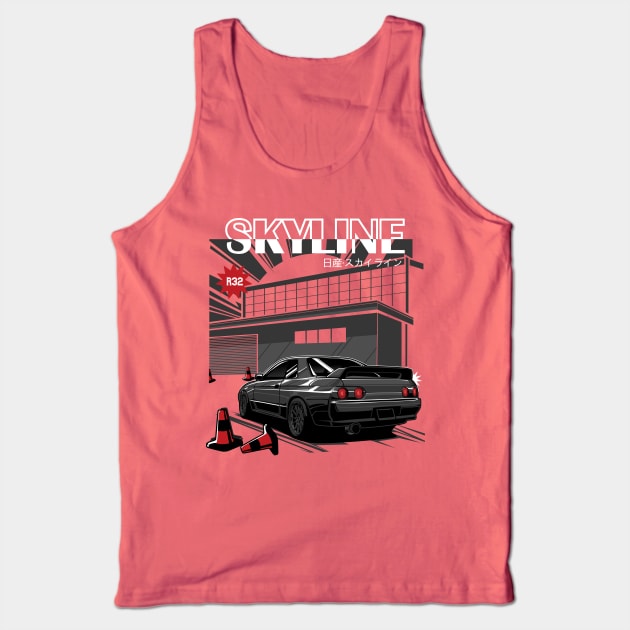 Nissan Skyline R32 Tank Top by JDMAPEX